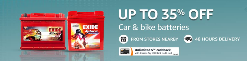 🔋 Car & Bike Batteries